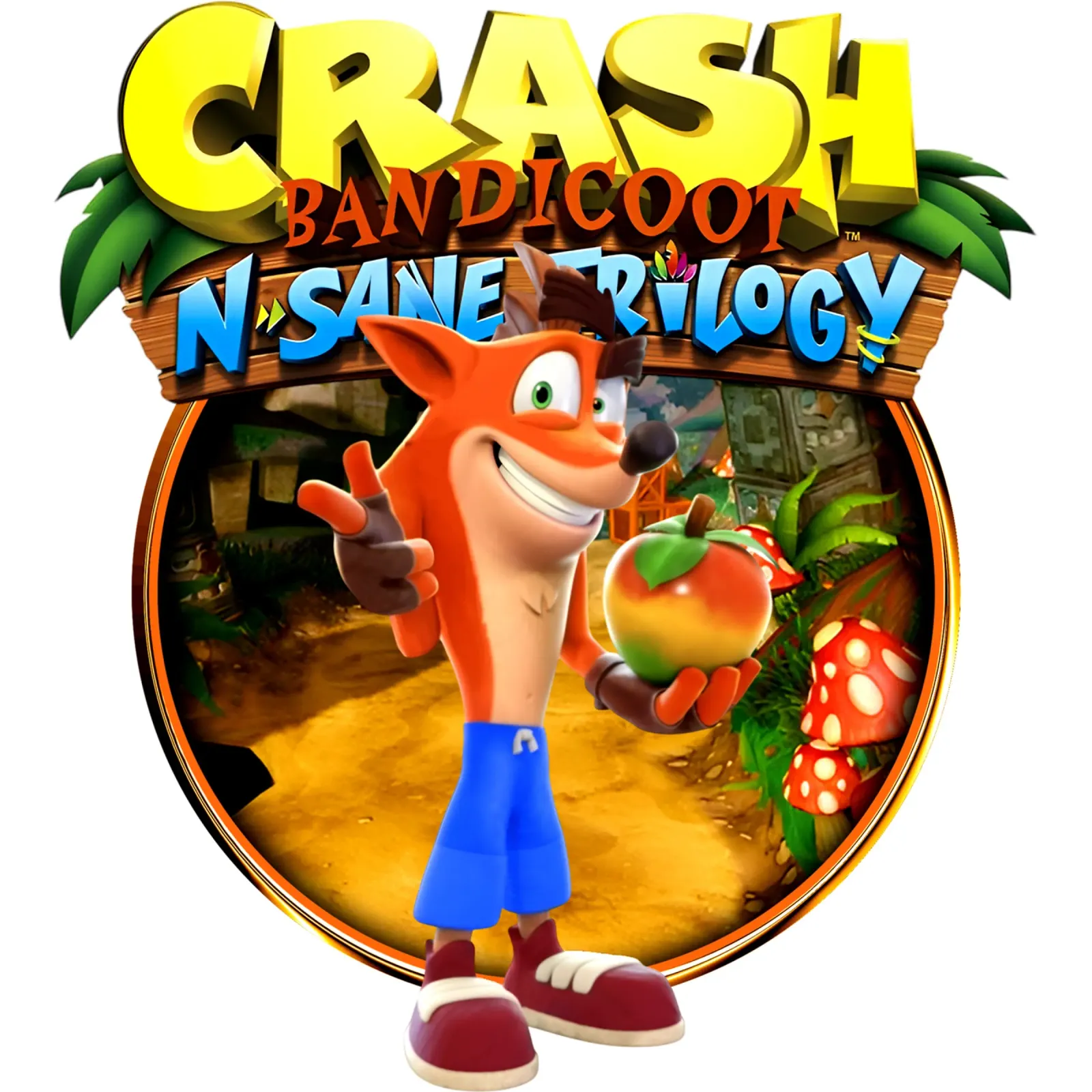 Crash Bandicoot - Vintage tela con Cornice a cassetta da Deepness