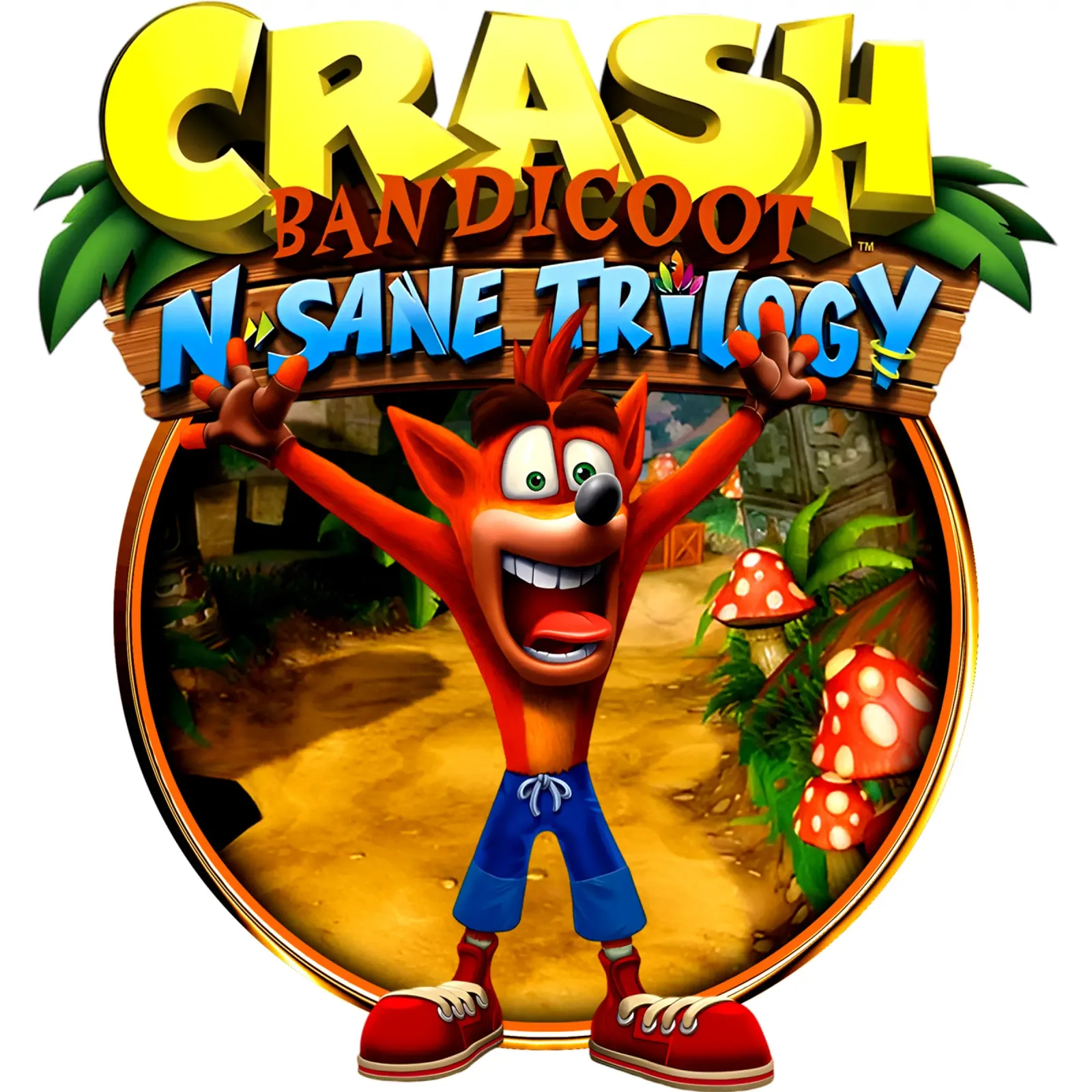 Crash Bandicoot - Retro Racing Games tela con Cornice a cassetta da Deepness