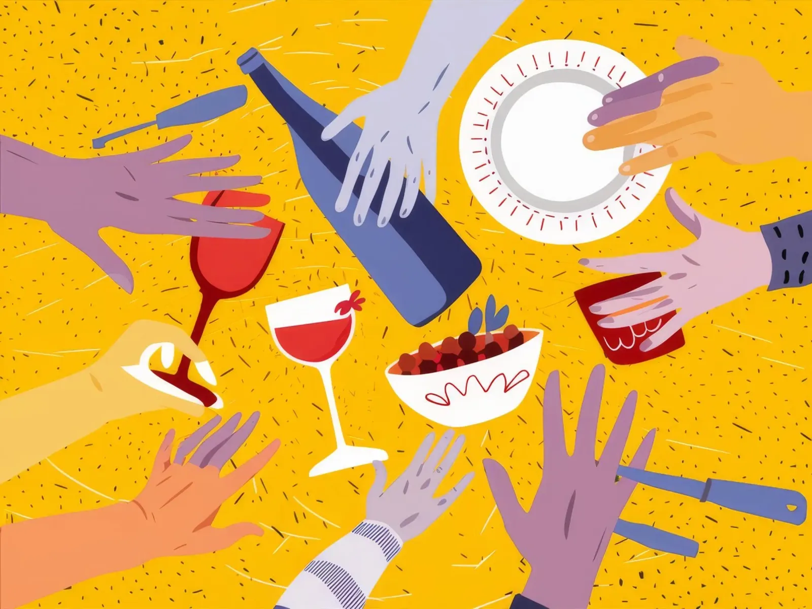Der Griff zum Wein Poster von Muse Artworks