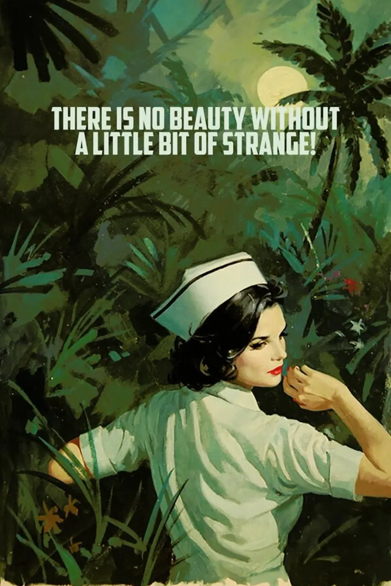 There Is No Beauty poster con telaio in alluminio da Gallery Print and Art Limited