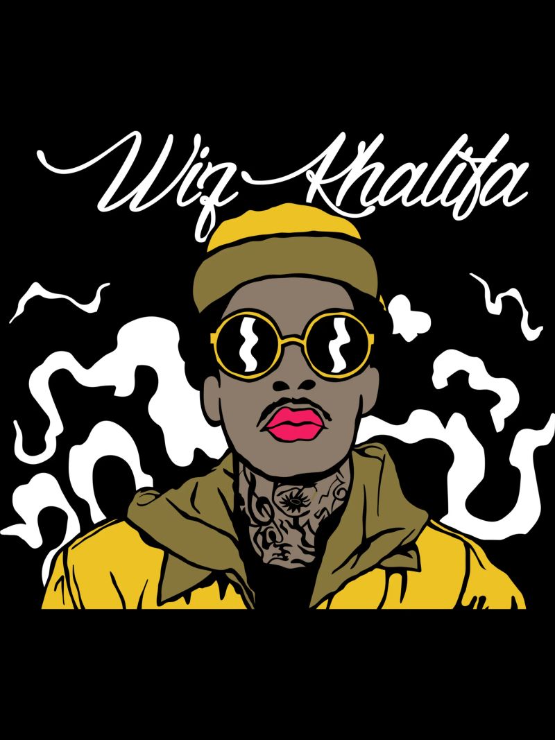 Wiz Khalifa Estilo Vectorial metacrilato de Sigrid Rauuy