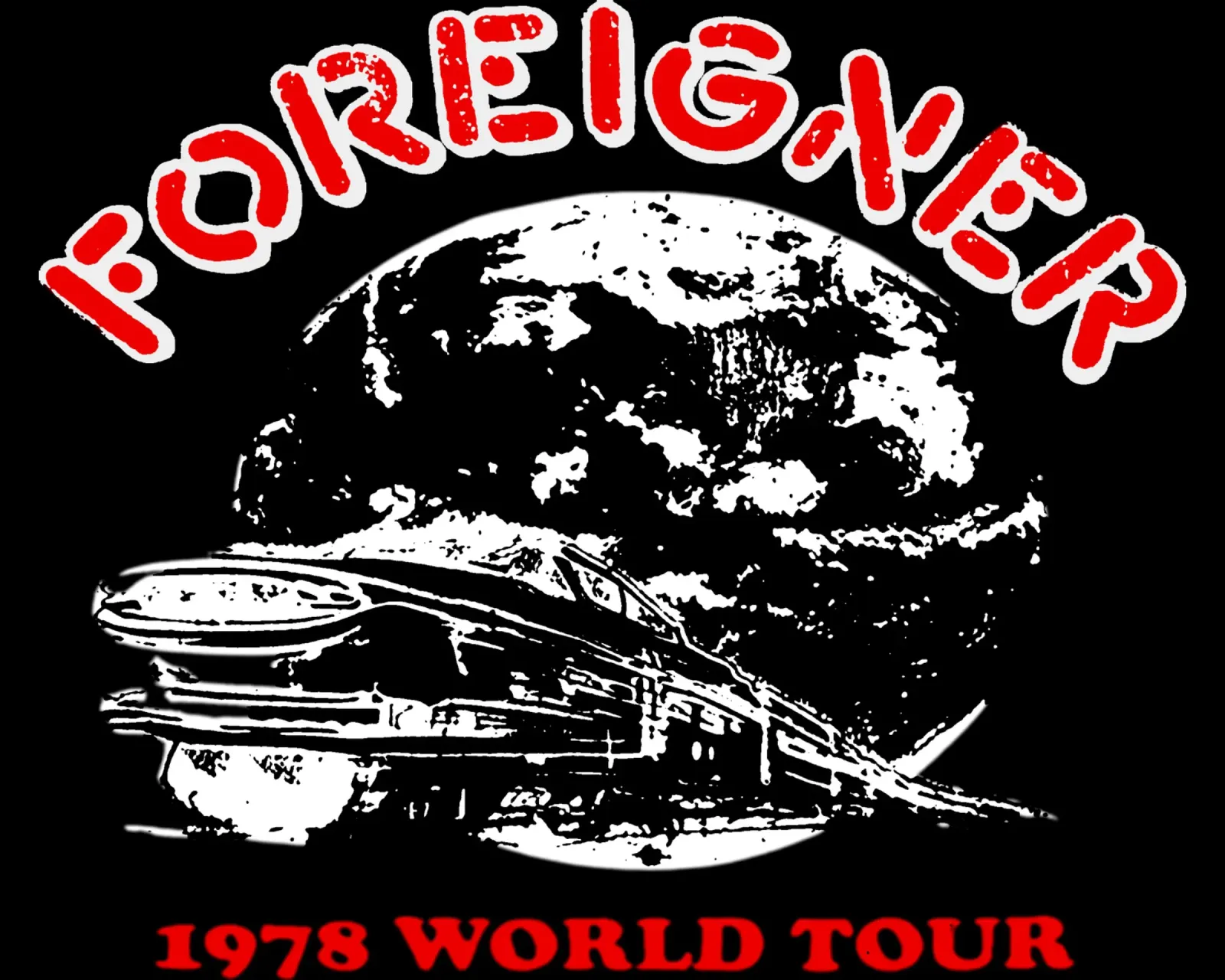 Foreigner - Train poster con telaio in plastica da Tara Bergener