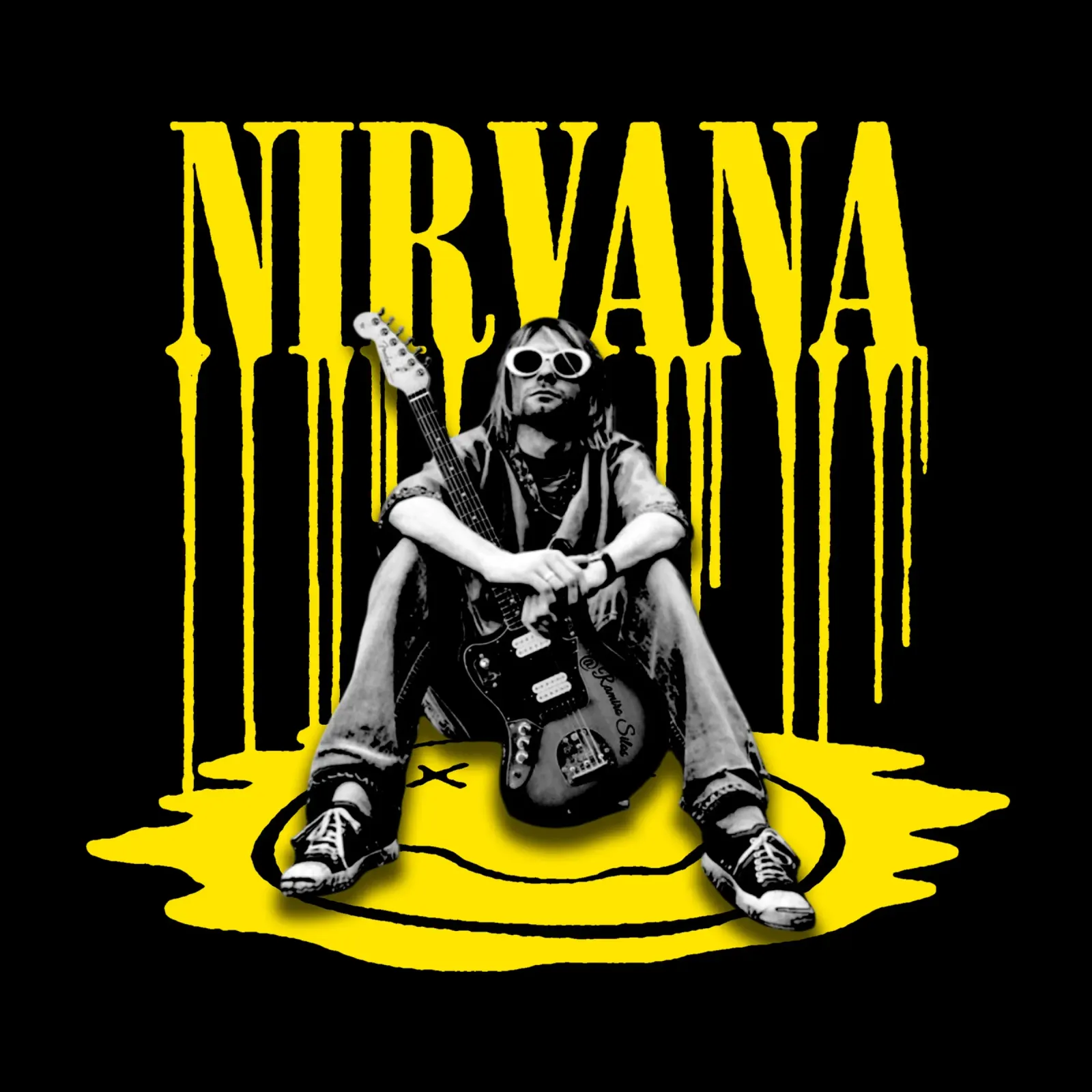 Stile Dlewer - Kurt Cobain pellicola backlit da https://www.juniqe.com/uk/shop/Henndraws