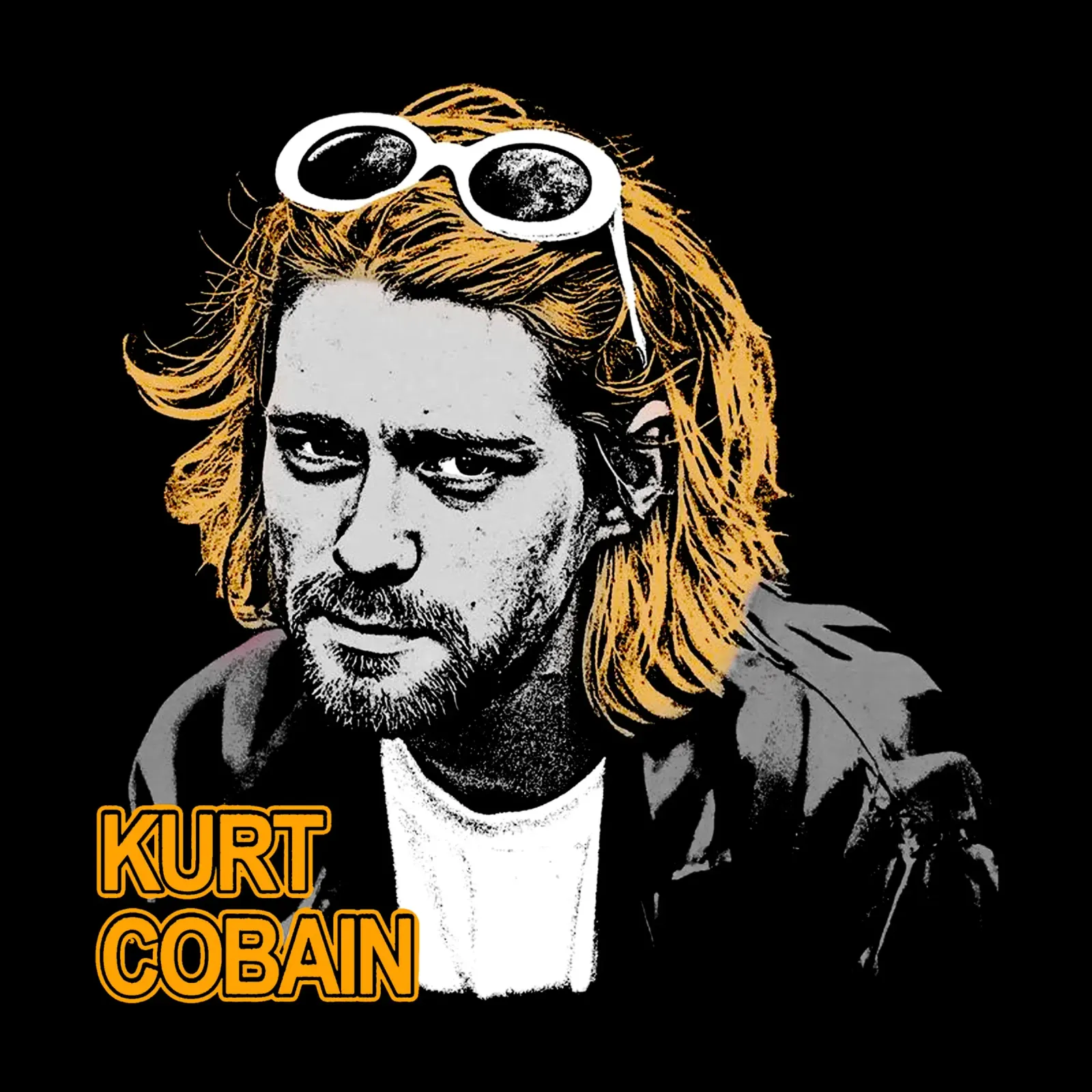 Pop Art Kurt Cobain pellicola backlit da https://www.juniqe.com/uk/shop/Henndraws