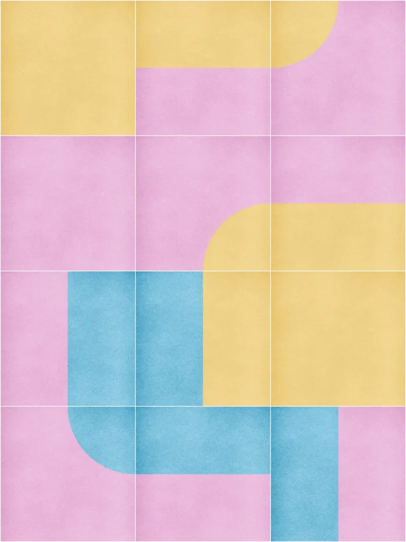 Retro Tiles 10 alluminio dibond da designdn
