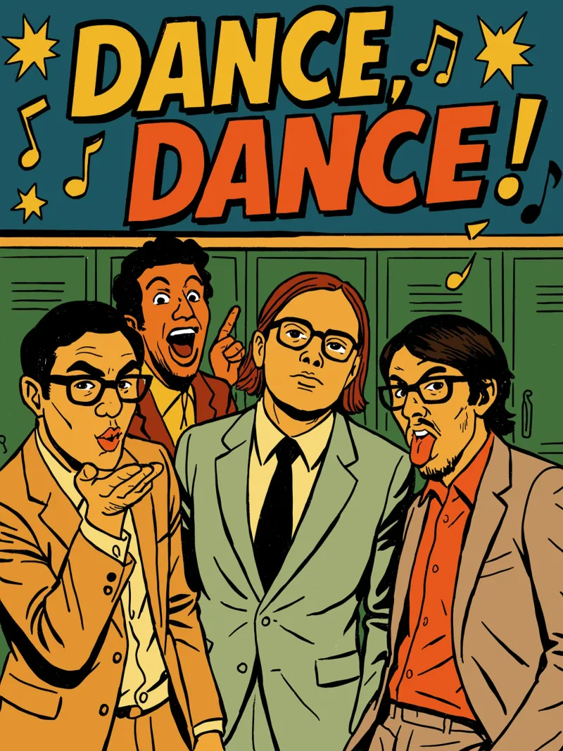 Danza poster con marco de madera de lucasmeier
