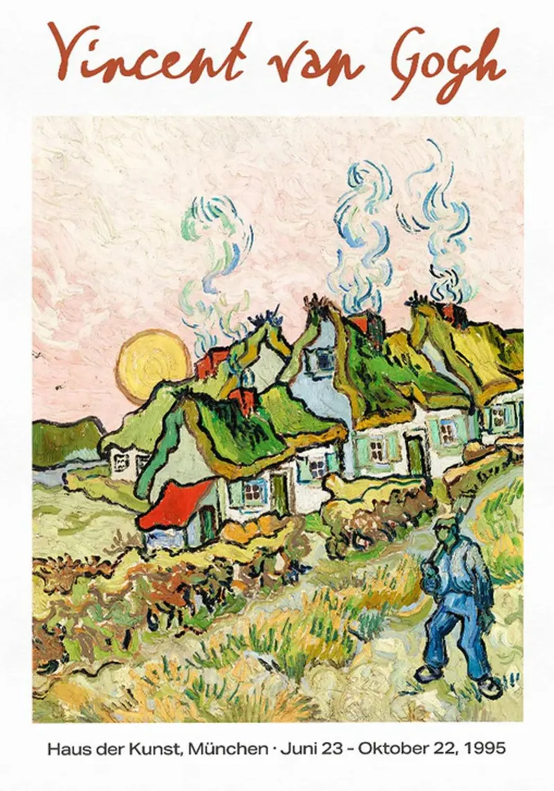 Vincent van Gogh Exhibition Poster - Farmhouse en Provence canvas by ashcraft shop