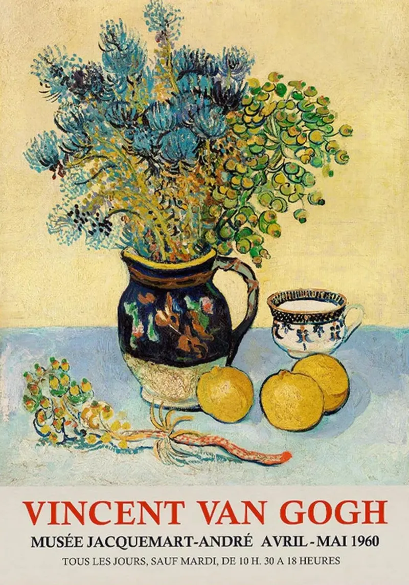 Vincent van Gogh Ausstellungsplakat - Stillleben Acryl-Glas von ashcraft shop