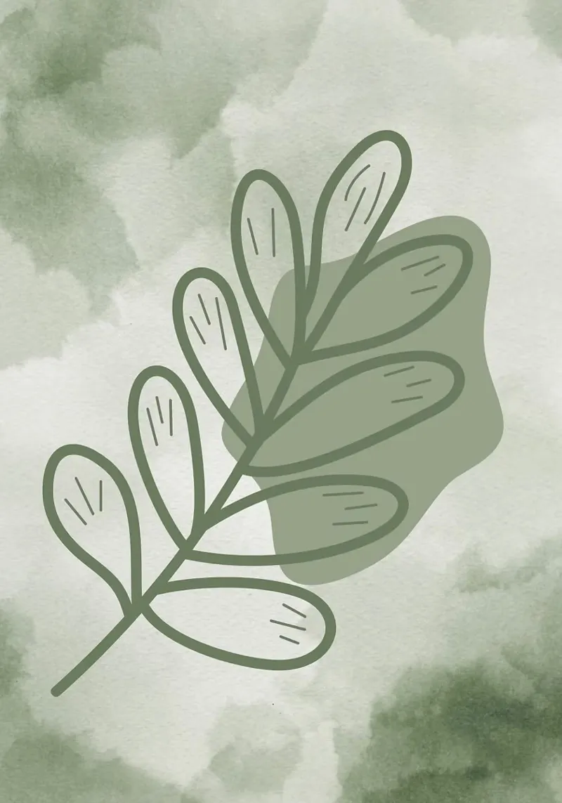 blad botanisch canvas van Jonathan R NASH