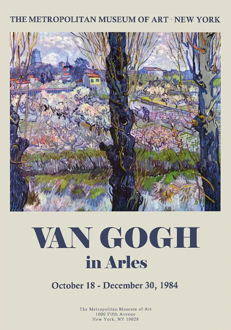 Vincent van Gogh Poster- Flowering Orchards alu-dibond by ashcraft shop