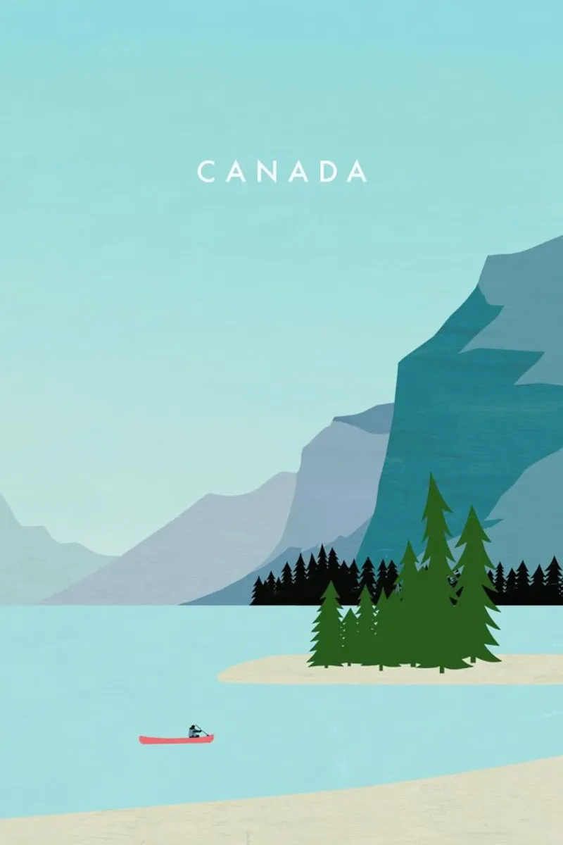 Canada poster con telaio in plastica da Katinka Reinke