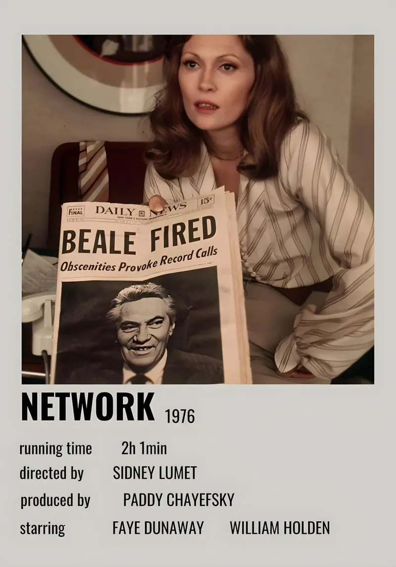 NETWORK 1976 pellicola backlit da MVFminimalist