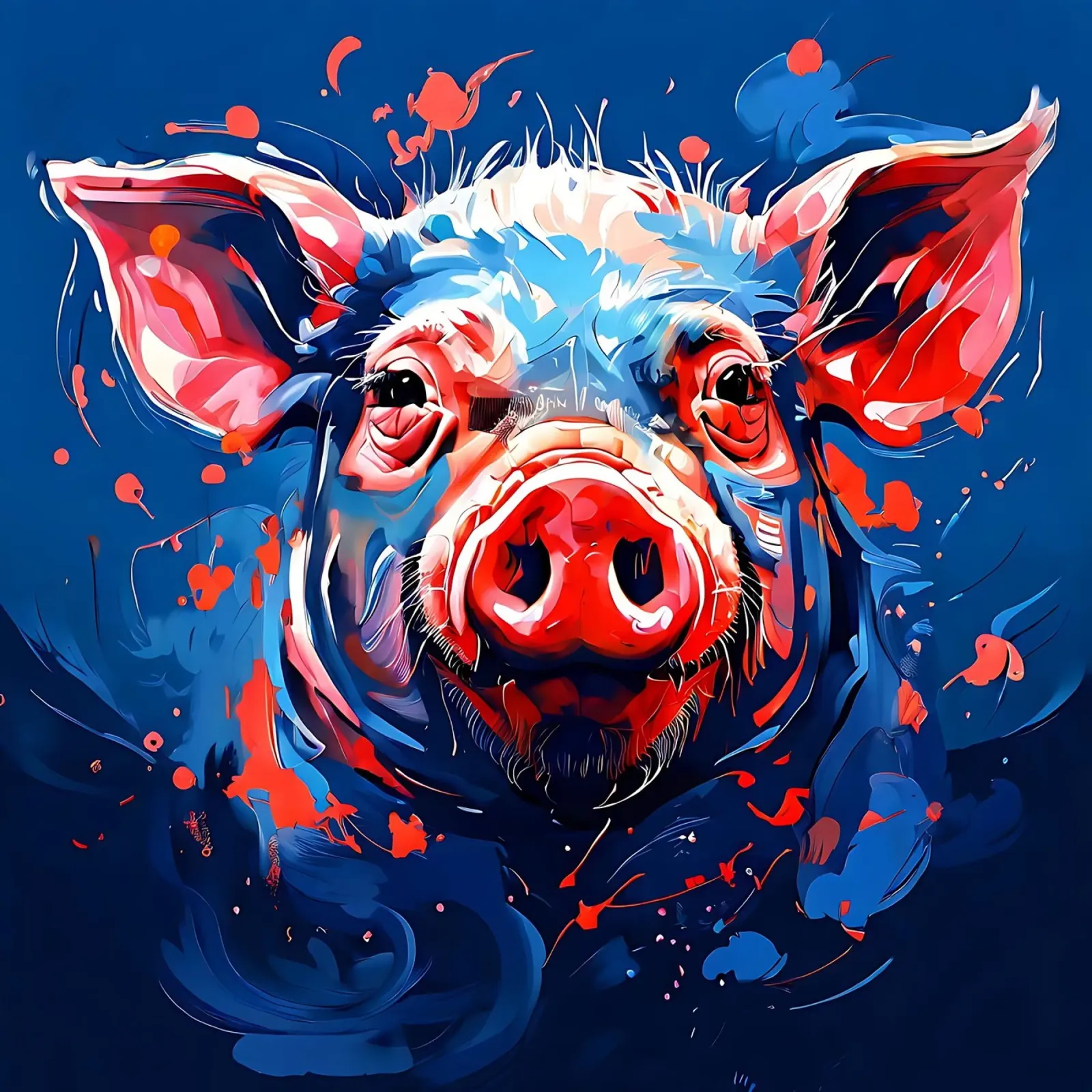 Pig_Style_F_1 hahnemühle by Tierisch bunt by LK