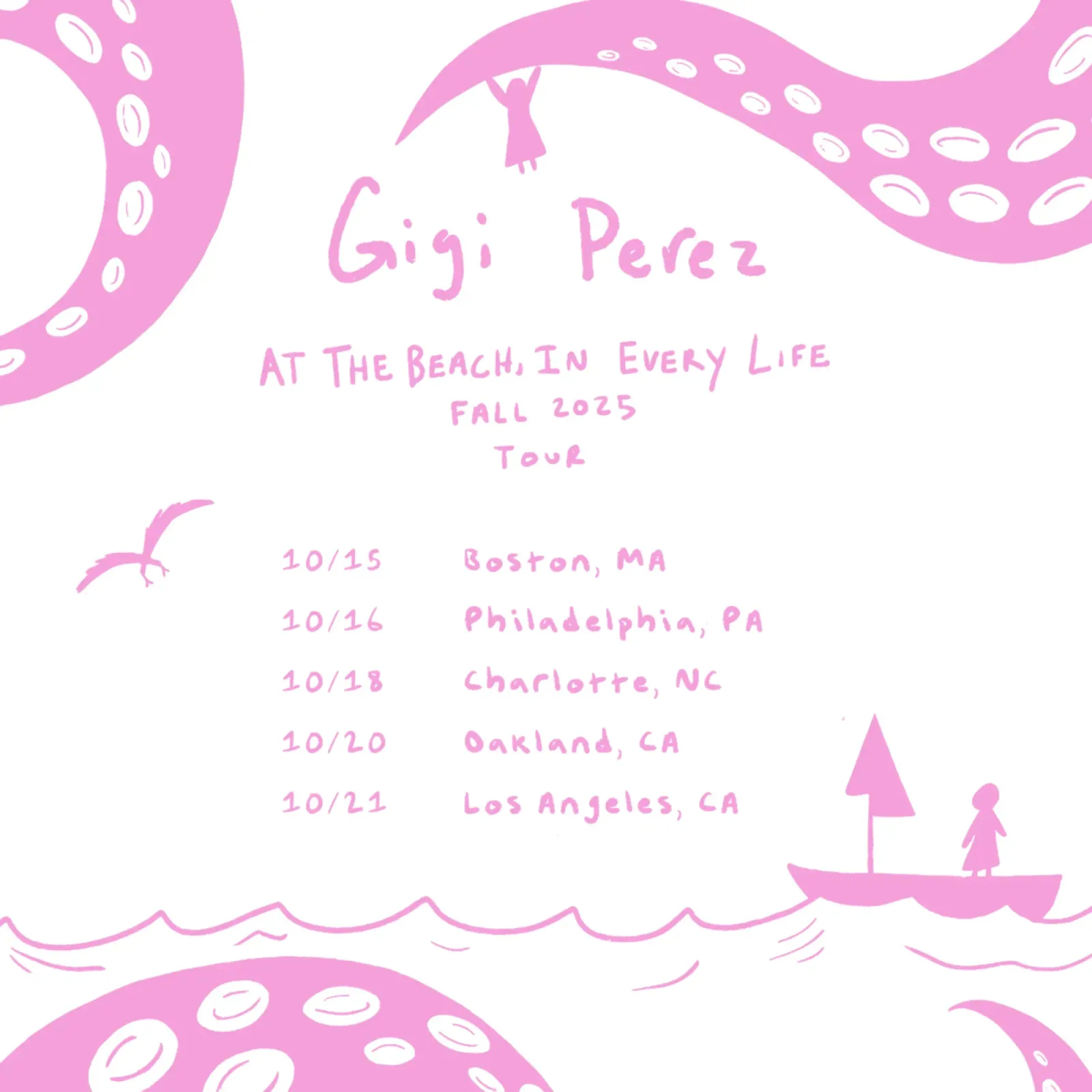 Gigi Perez - Songwriter poster con telaio in alluminio da Gage Gottlieb