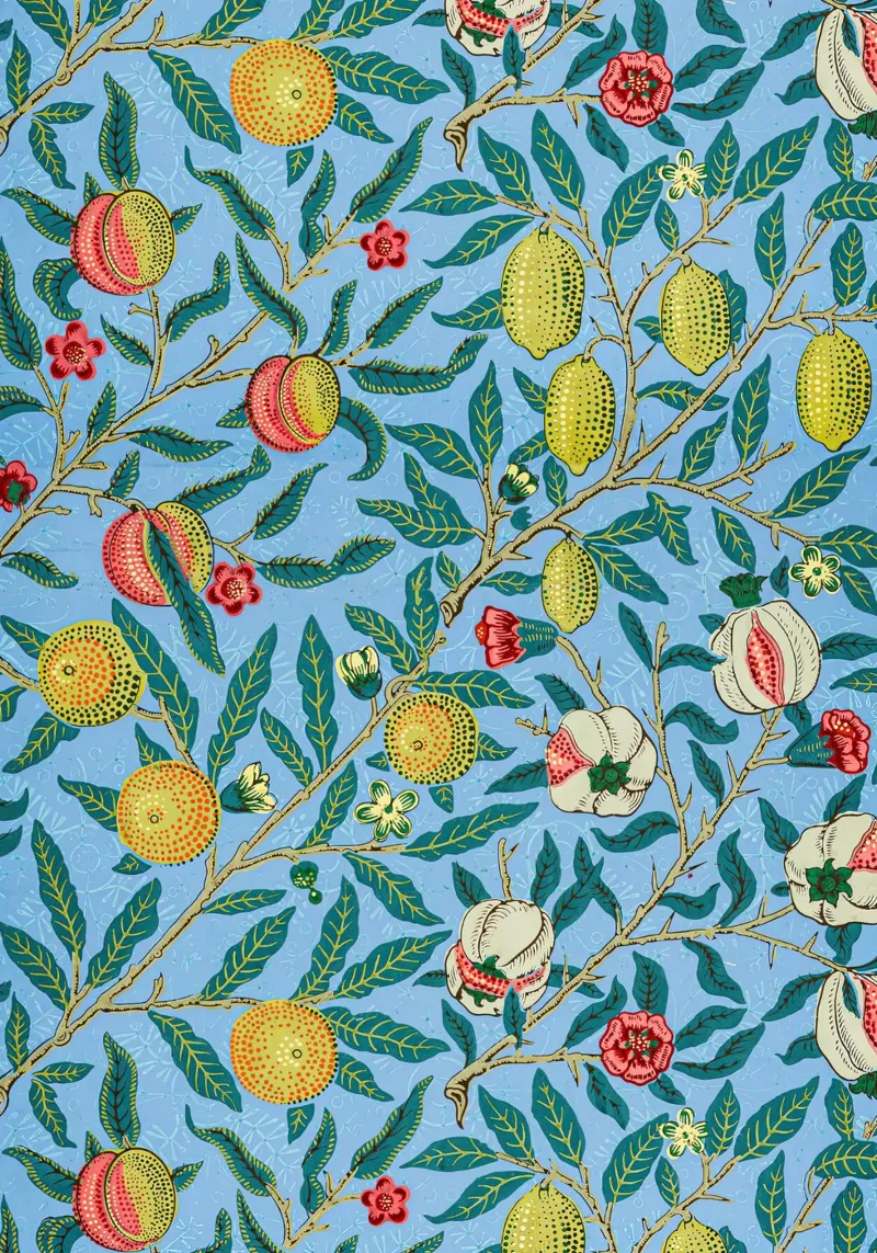 William Morris Quattro frutti 1862 poster con telaio in alluminio da Jam Poster