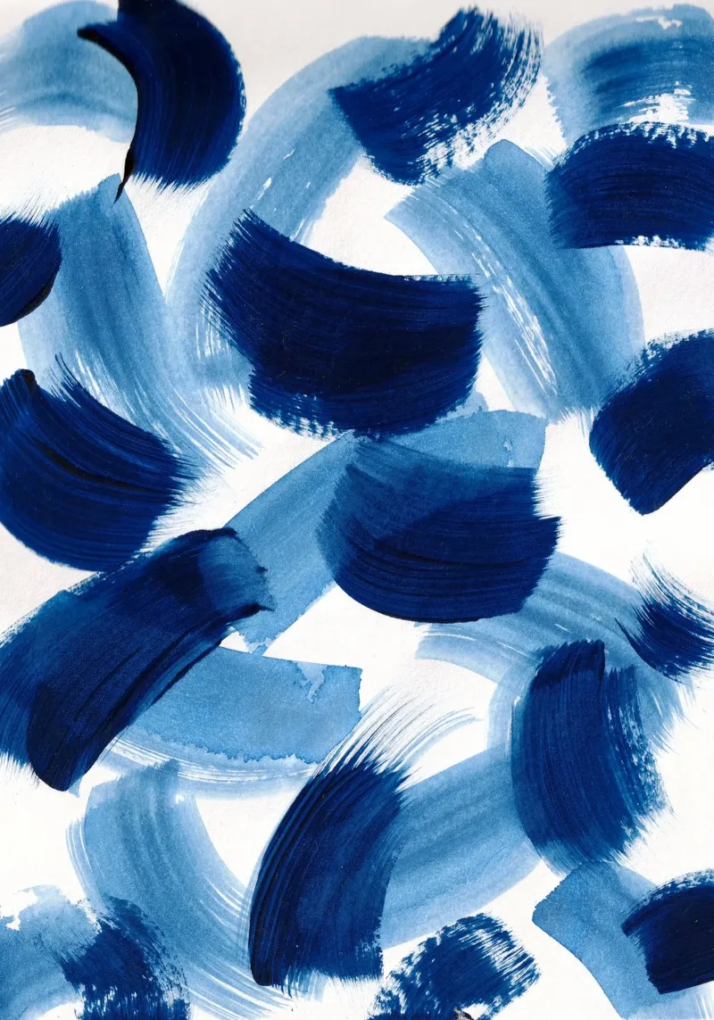 Abstract BLUE Pattern 3 carta hahnemühle da manu schimmelmann