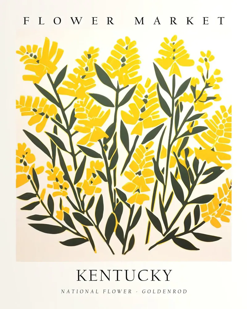 Mercato dei fiori del Kentucky tela con Cornice a cassetta da harris shop