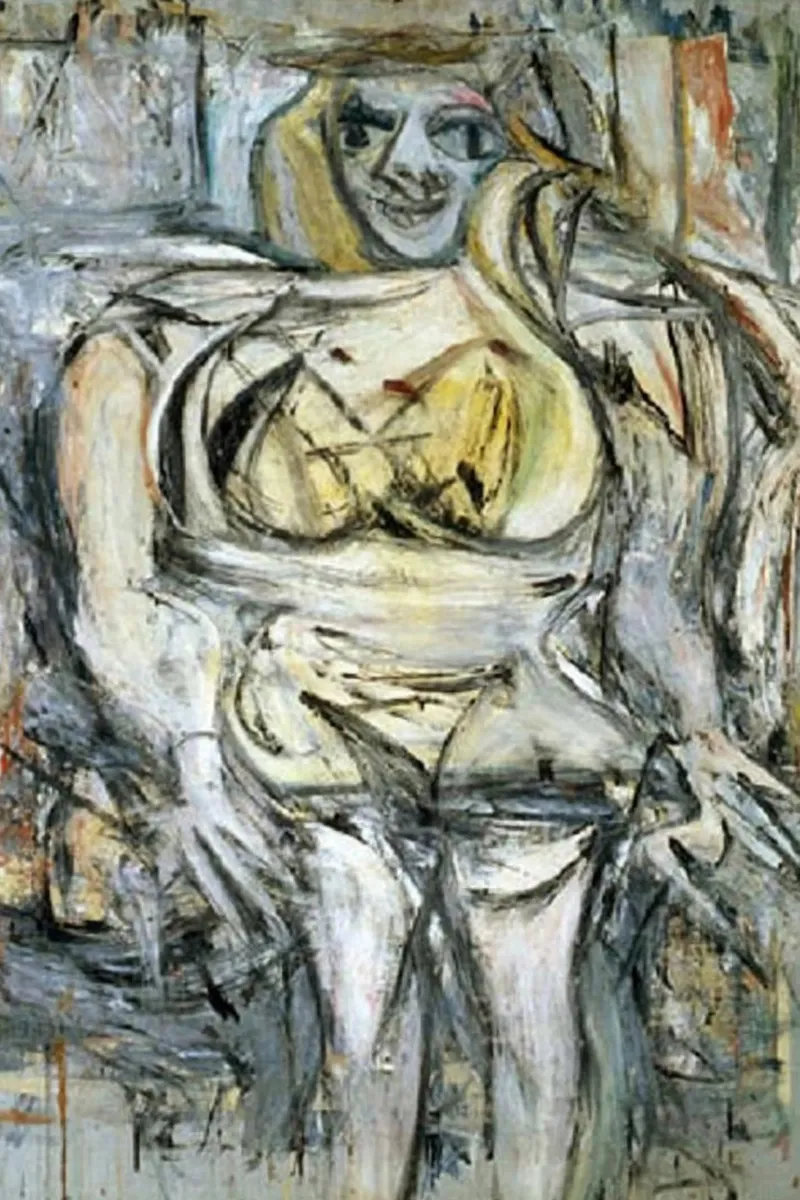 Willem De Kooning Donna sexy poster con telaio in plastica da Family ARTWORK