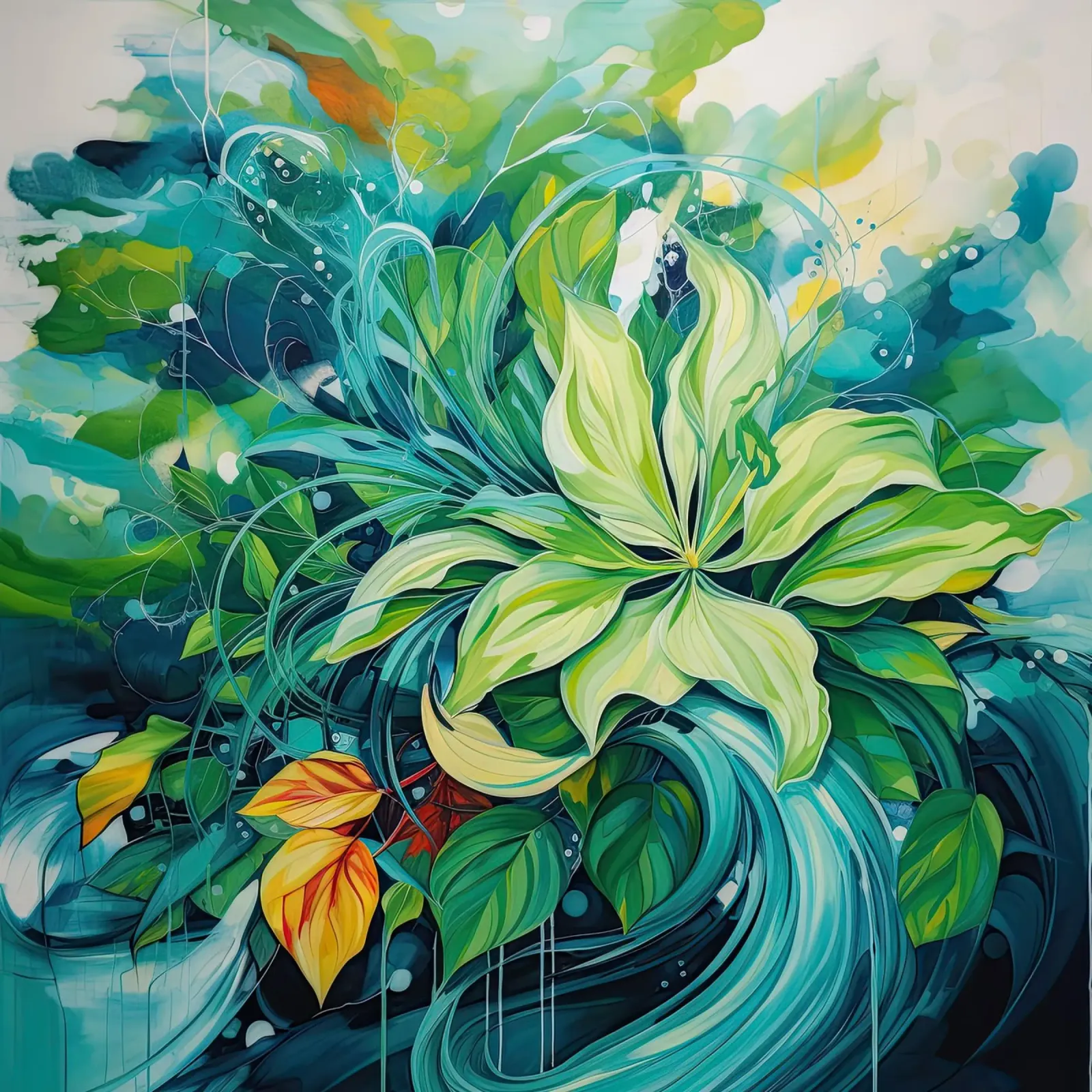 Muurkunst van Imagine canvas met Baklijst van Imagine