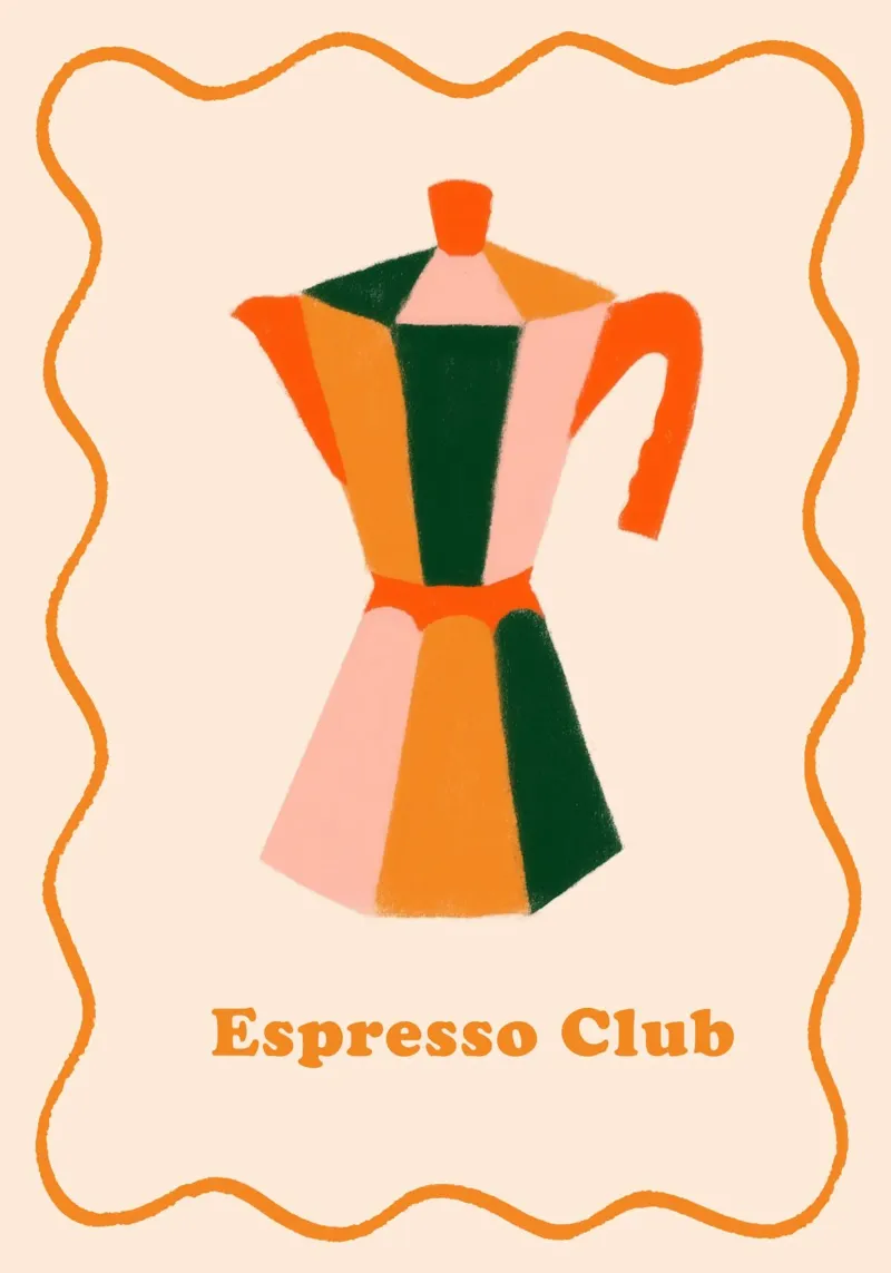 Espresso Club carta hahnemühle da Attaboy Dsgn