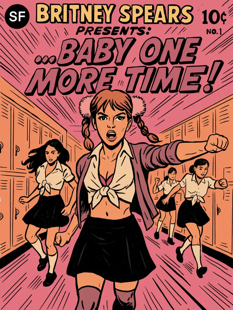 Britney Baby One More Time canvas by lucasmeier