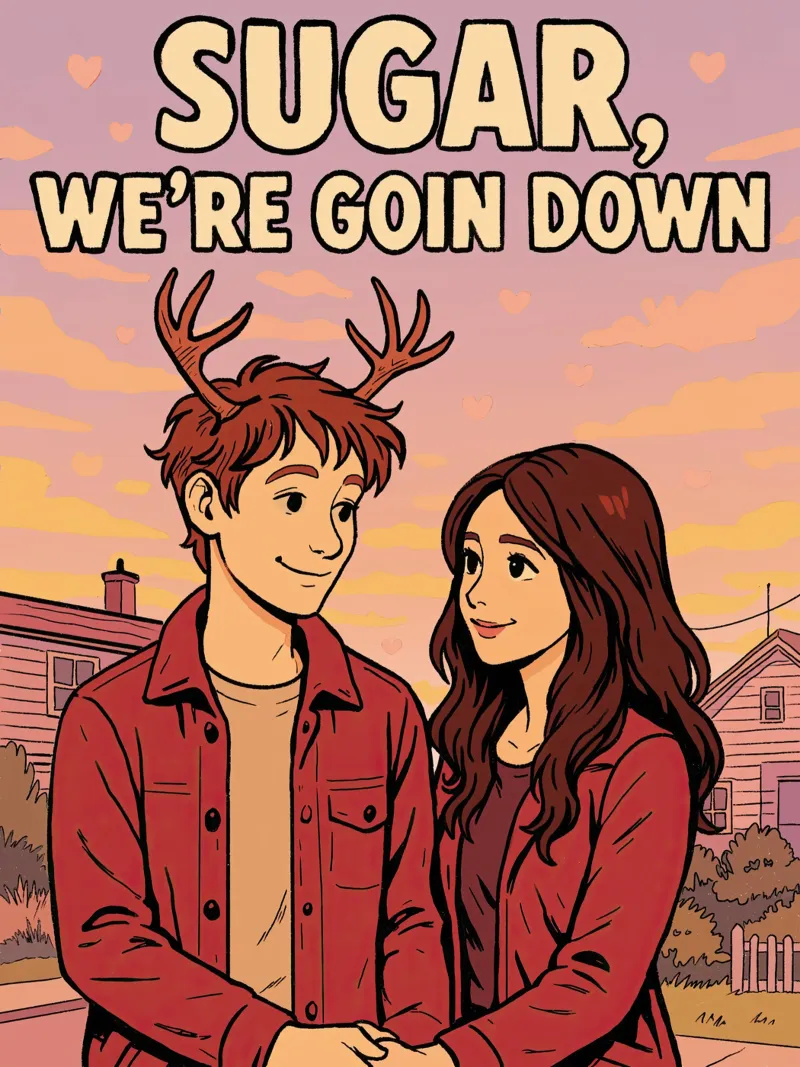 Fall Out Boy Sugar, We're Goin Down poster con telaio in plastica da lucasmeier