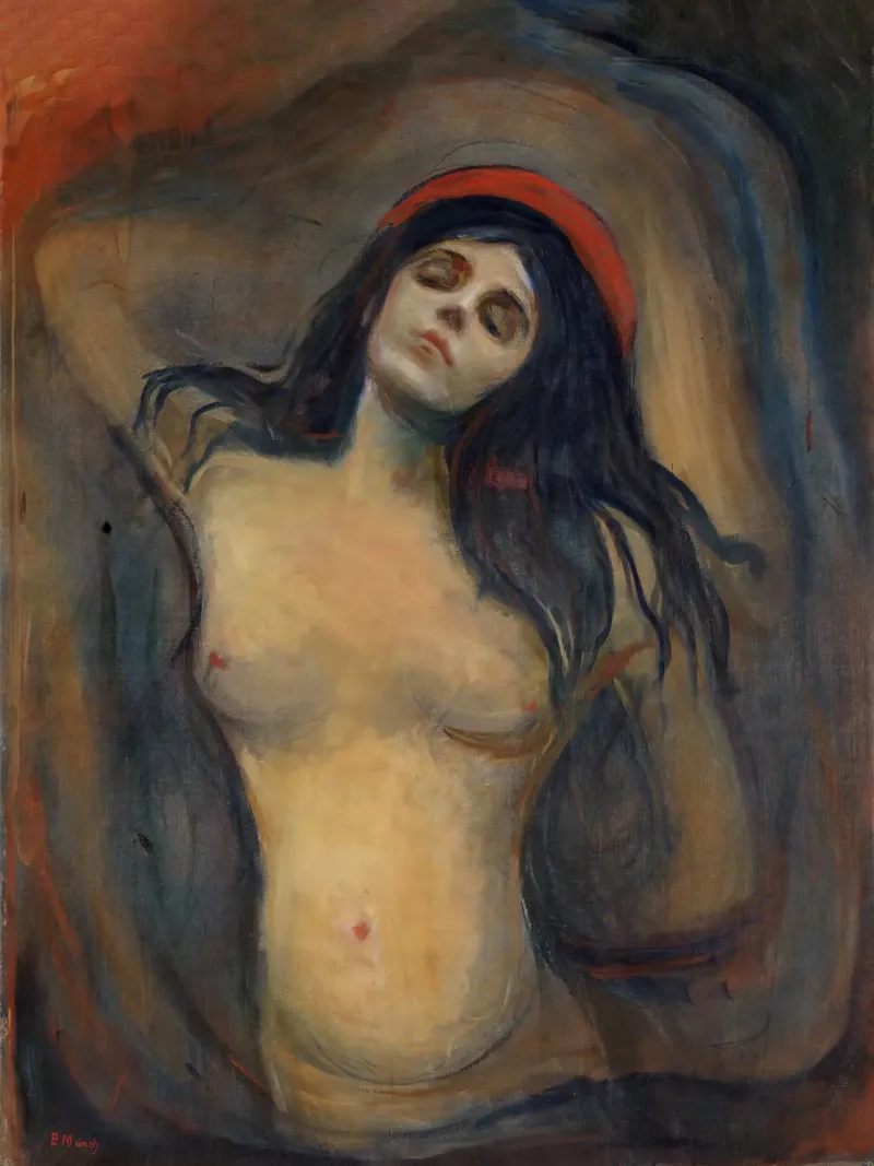 Edvard Munch Madonna canvas van 50 masterpieces