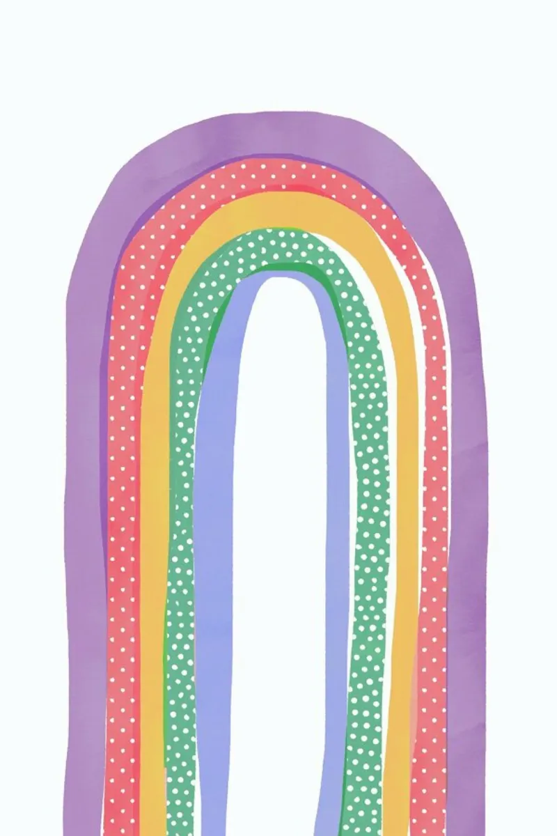 Rainbow Pride poster con telaio in plastica da cafelab