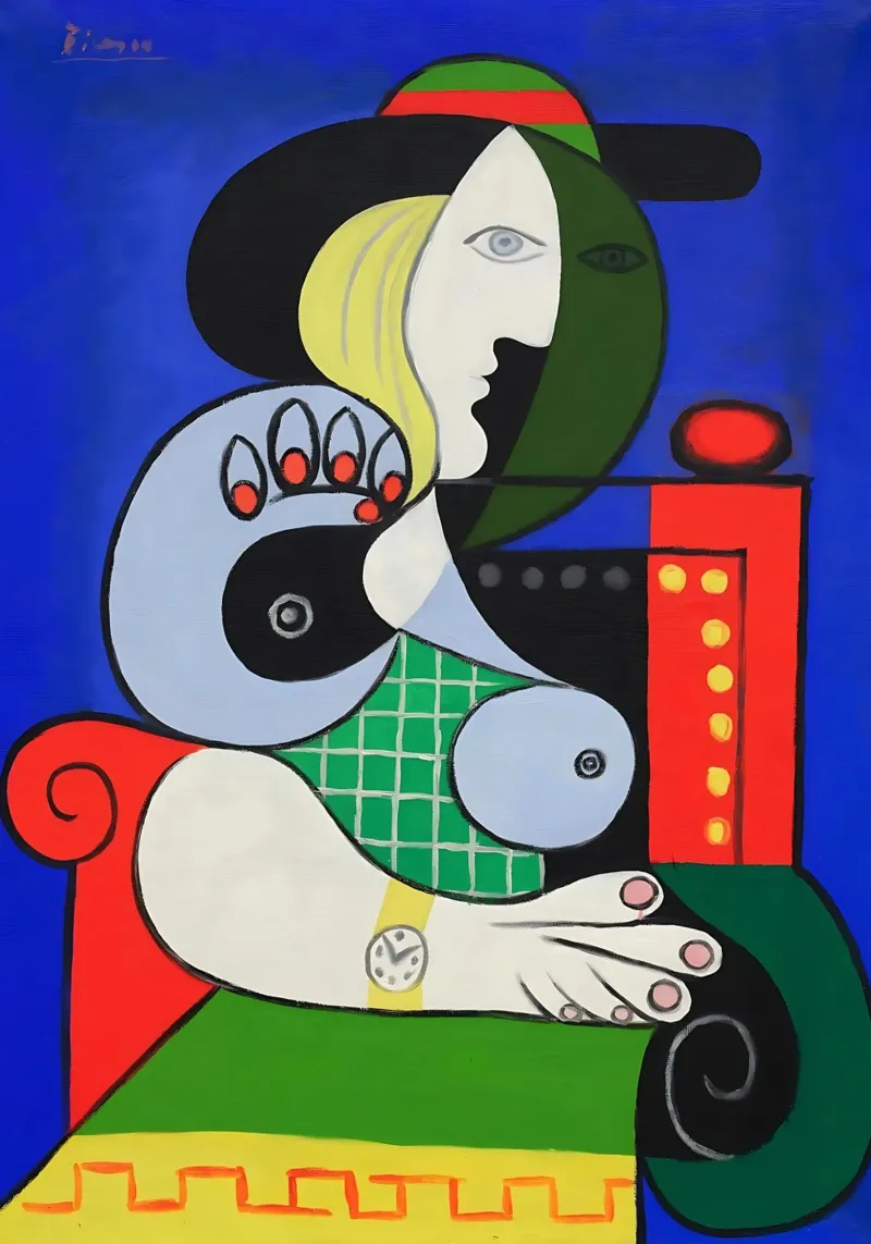Pablo Picasso - Donna con orologio pellicola backlit da careytowne1