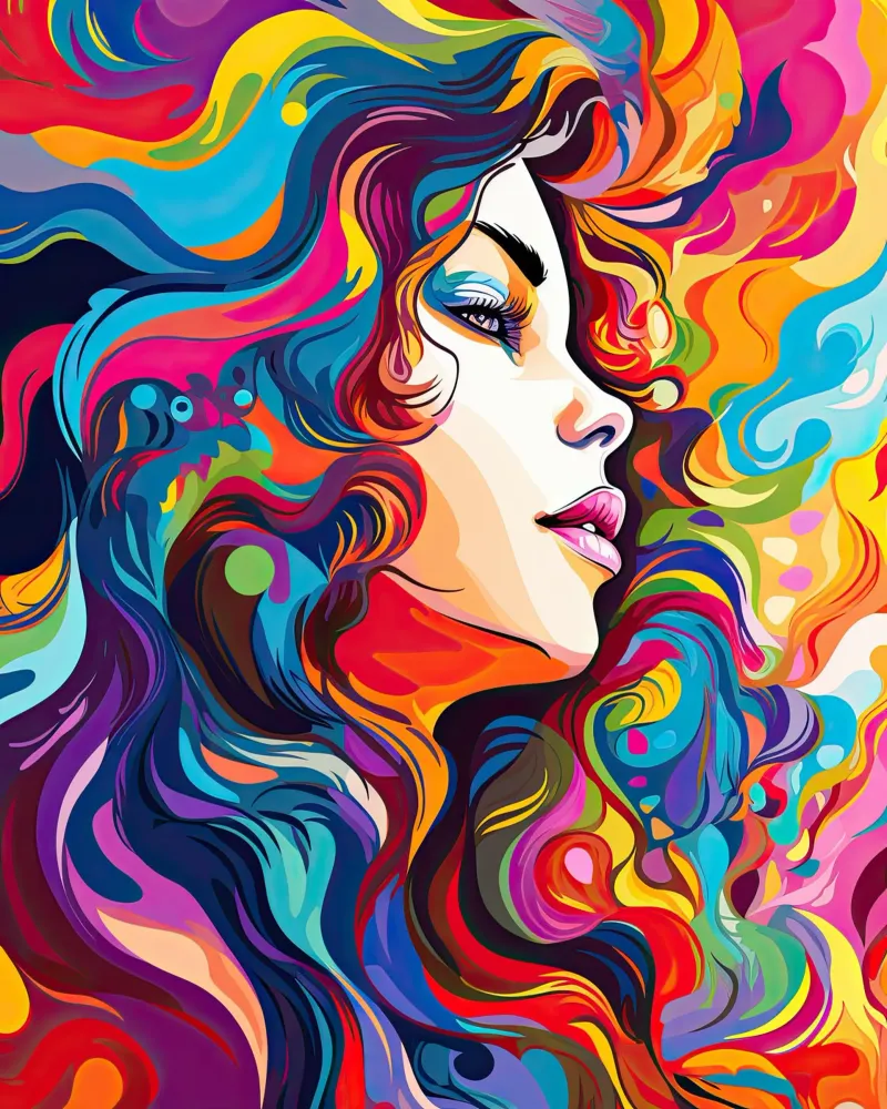 Hair full of colours forex plate by Imagine