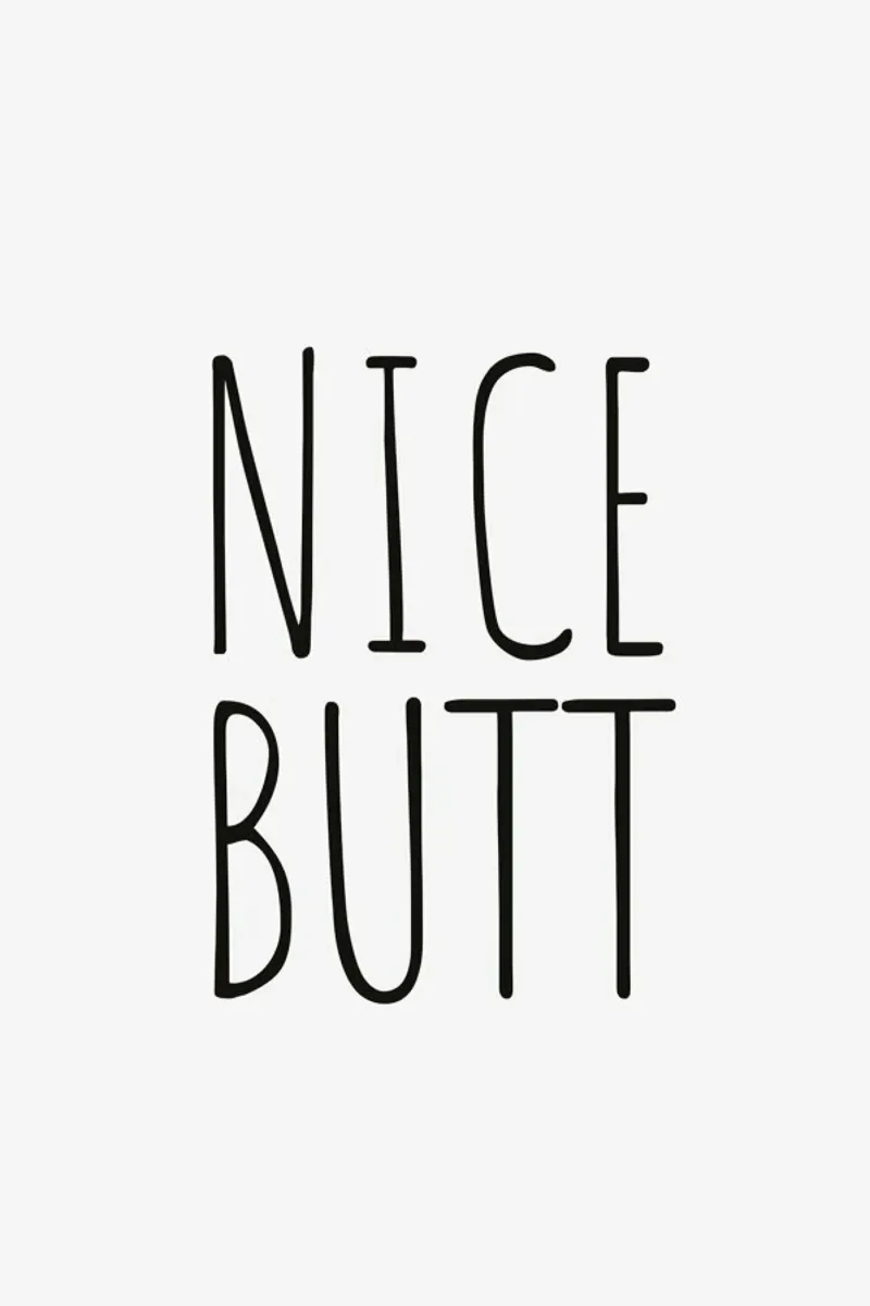 Nice Butt poster con telaio in plastica da Ayleen