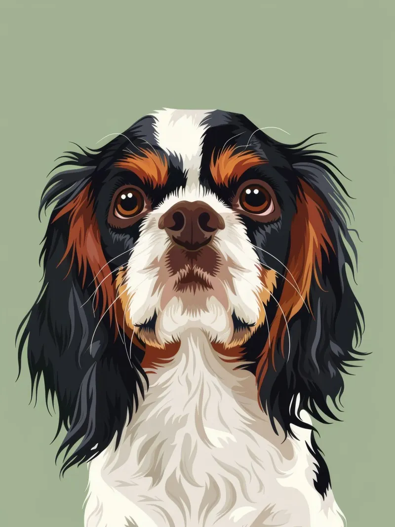 Cavalier King Charles Spaniel met de nadruk op de nobele eigenschappen van het ras forex-plaat van DesignDoodle