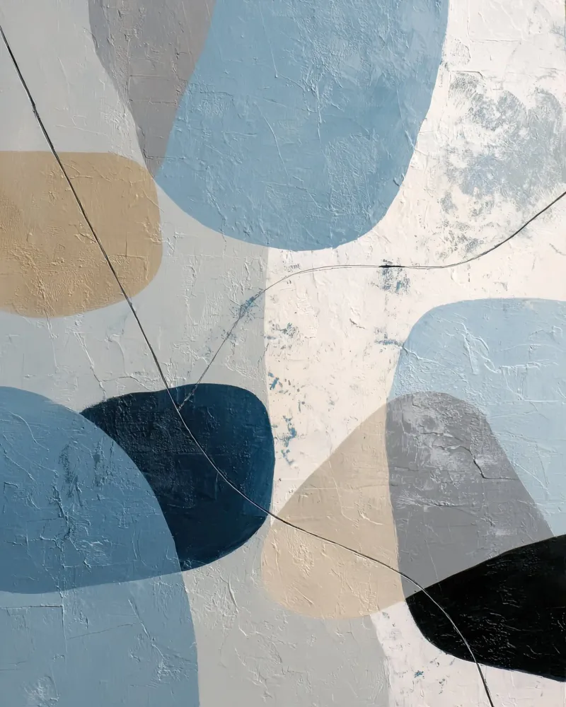 Coastal Tones Modern Abstract Wall Print Hahnemühle von Artbyvo