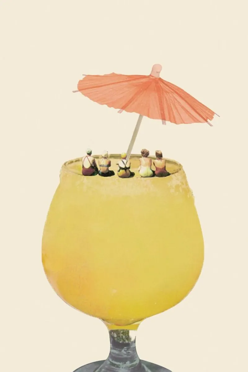 Holiday In A Glass 2 carta hahnemühle da Maarten Léon