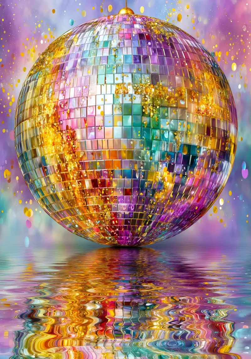 Disco ball pellicola backlit da Justyna Jaszke JBJart