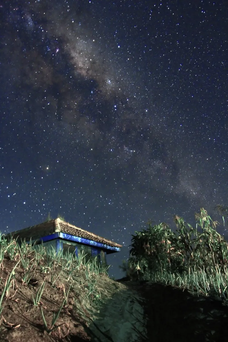 notte stellata in campagna poster da space words