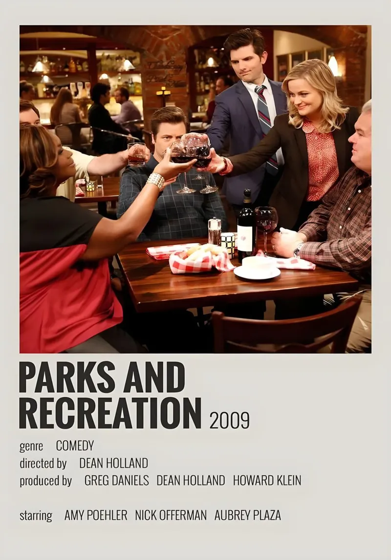 PARKS AND RECREATION 2009 pellicola backlit da MVFminimalist