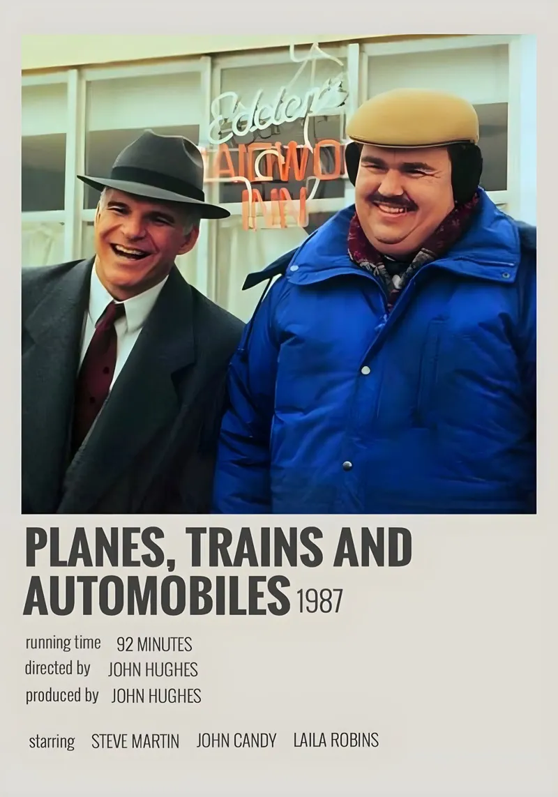 PLANES TRAINS AND AUTOMOBILES 1987 carta hahnemühle da MVFminimalist