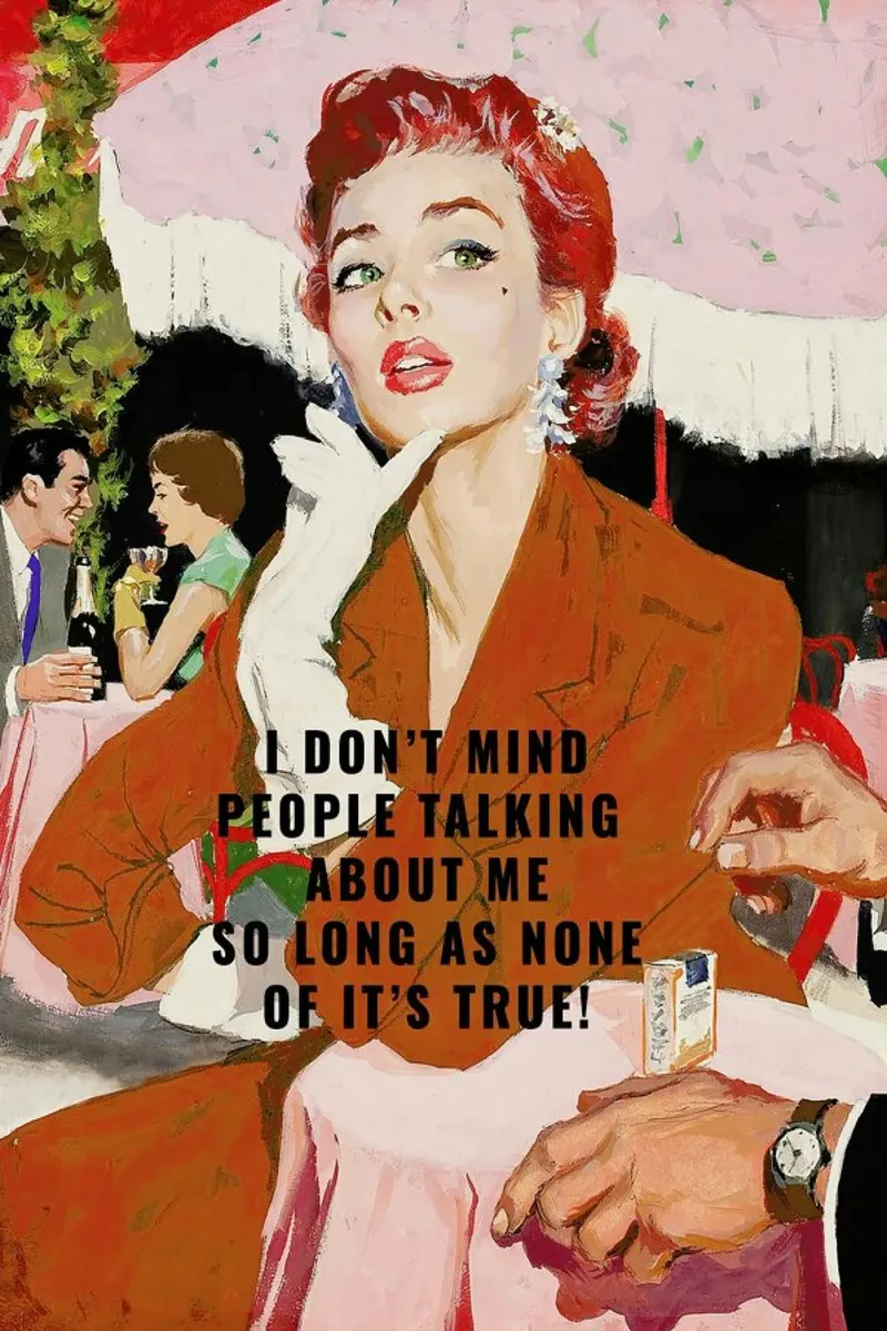 I Don't Mind People Talking hahnemühle by Gallery Print and Art Limited