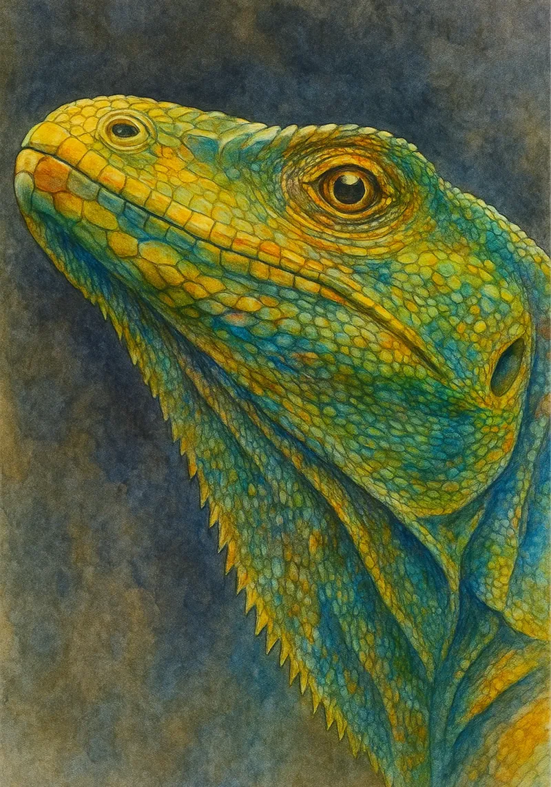 komodo colorfull pittura pellicola backlit da toegoe