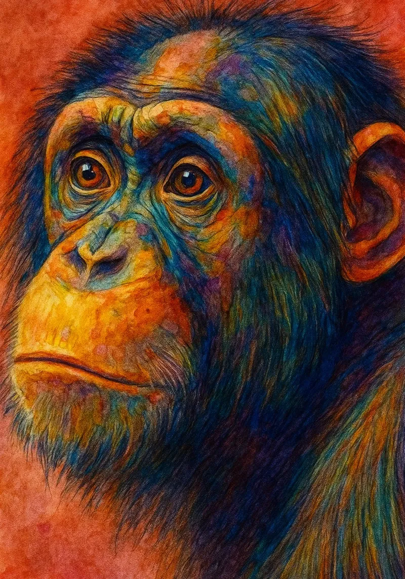 mono pintura colorida metacrilato de toegoe