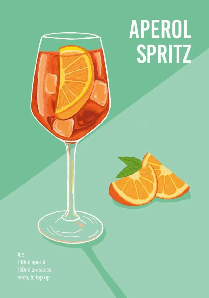 Aperol Spritz Ice Orange poster poster da noahmiss