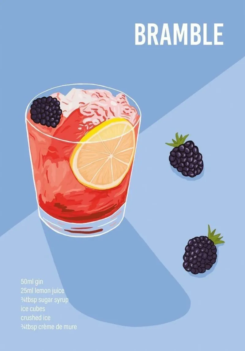 Bramble Lemon Juice poster hahnemühle by noahmiss