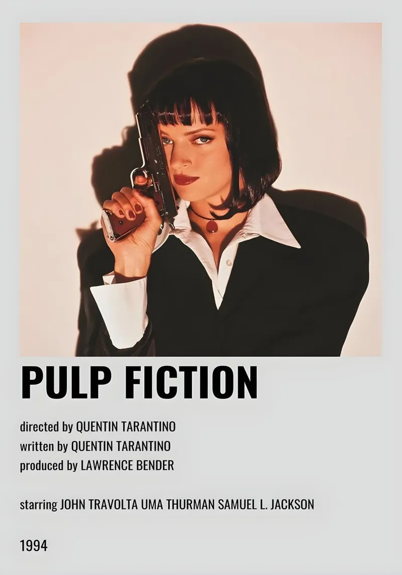 PULP FICTION pellicola backlit da MVFminimalist