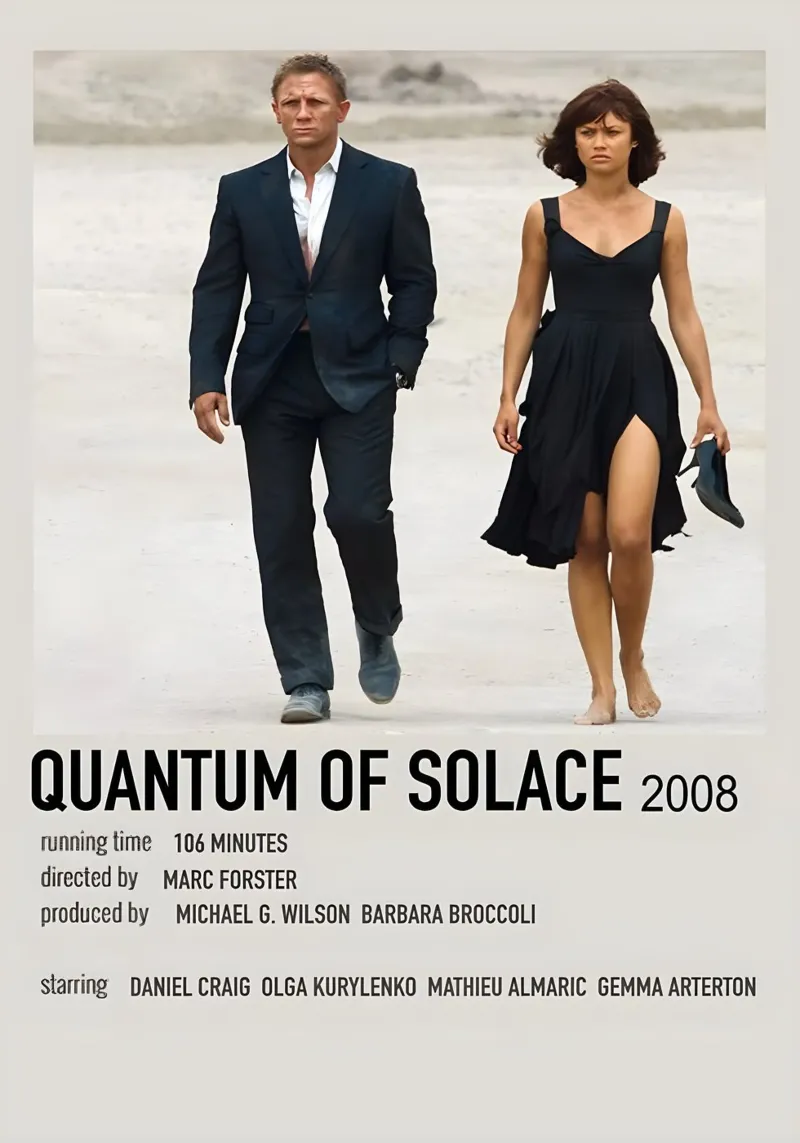 QUANTUM OF SOLACE 2008 pellicola backlit da MVFminimalist