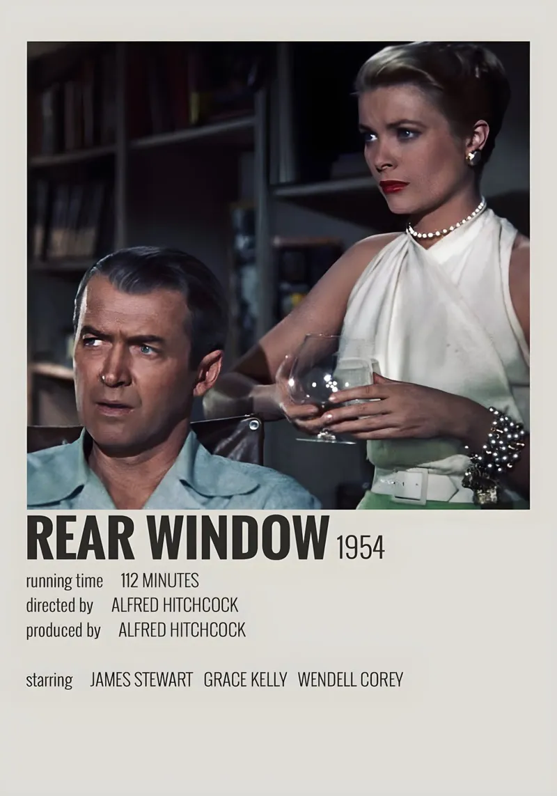 REAR WINDOW 1954 pellicola backlit da MVFminimalist