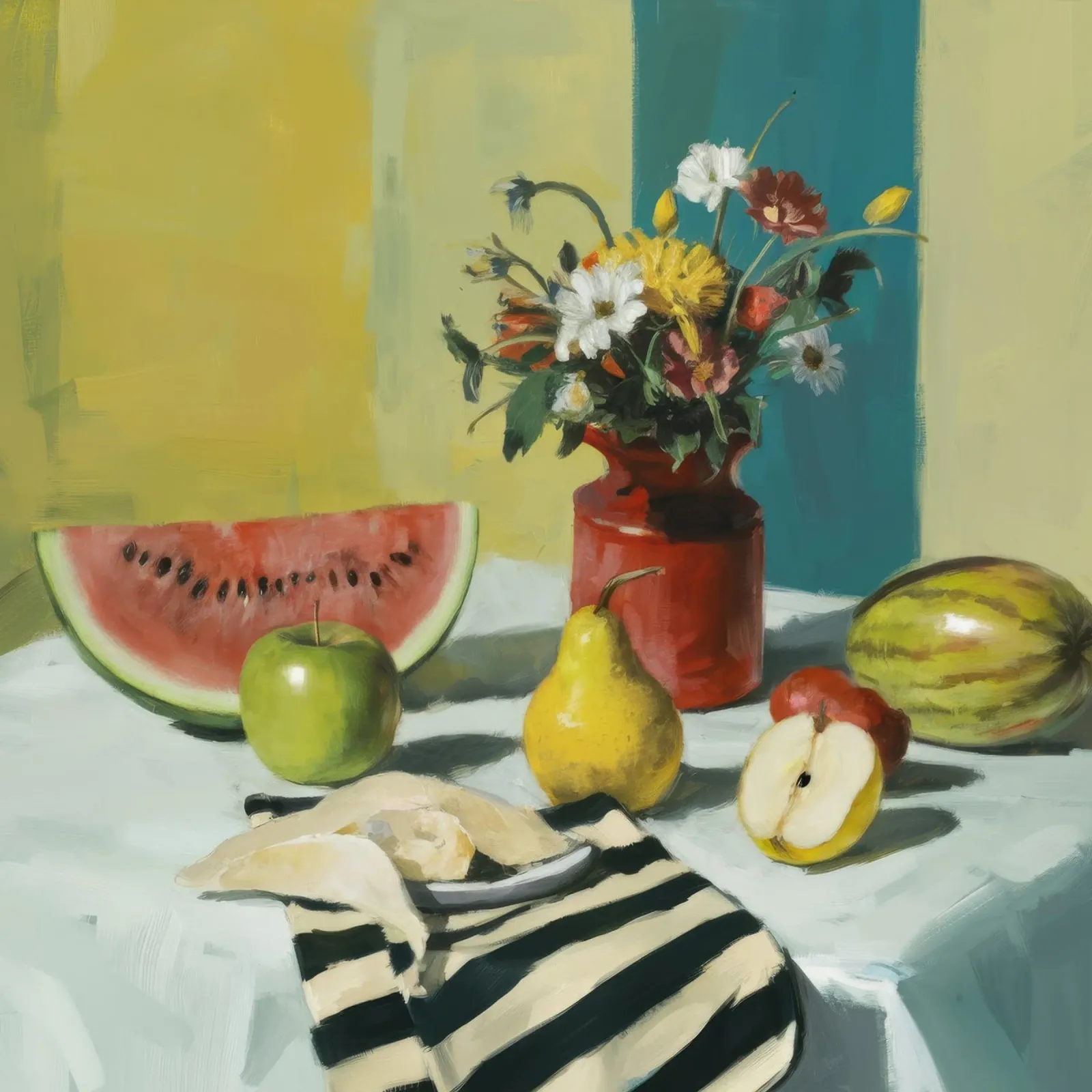 Pear and Watermelon Repose hahnemühle by Fable Tempa