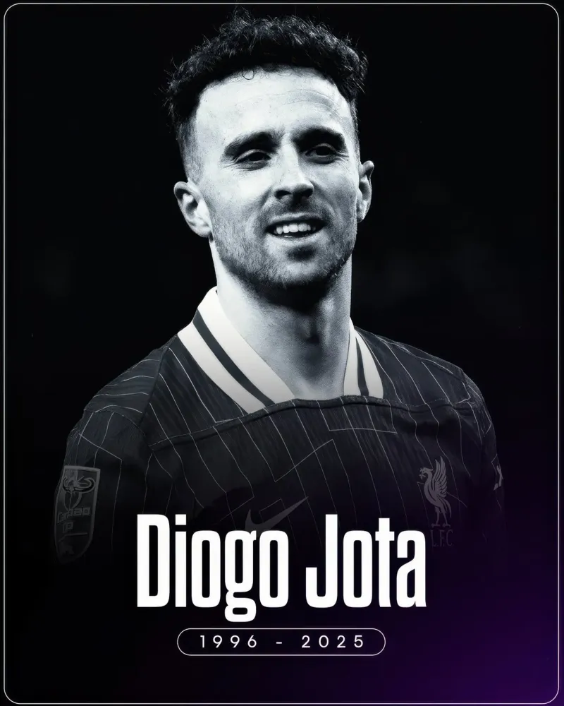 Diogo Jota muore nel 2025 poster con telaio in plastica da nice sport