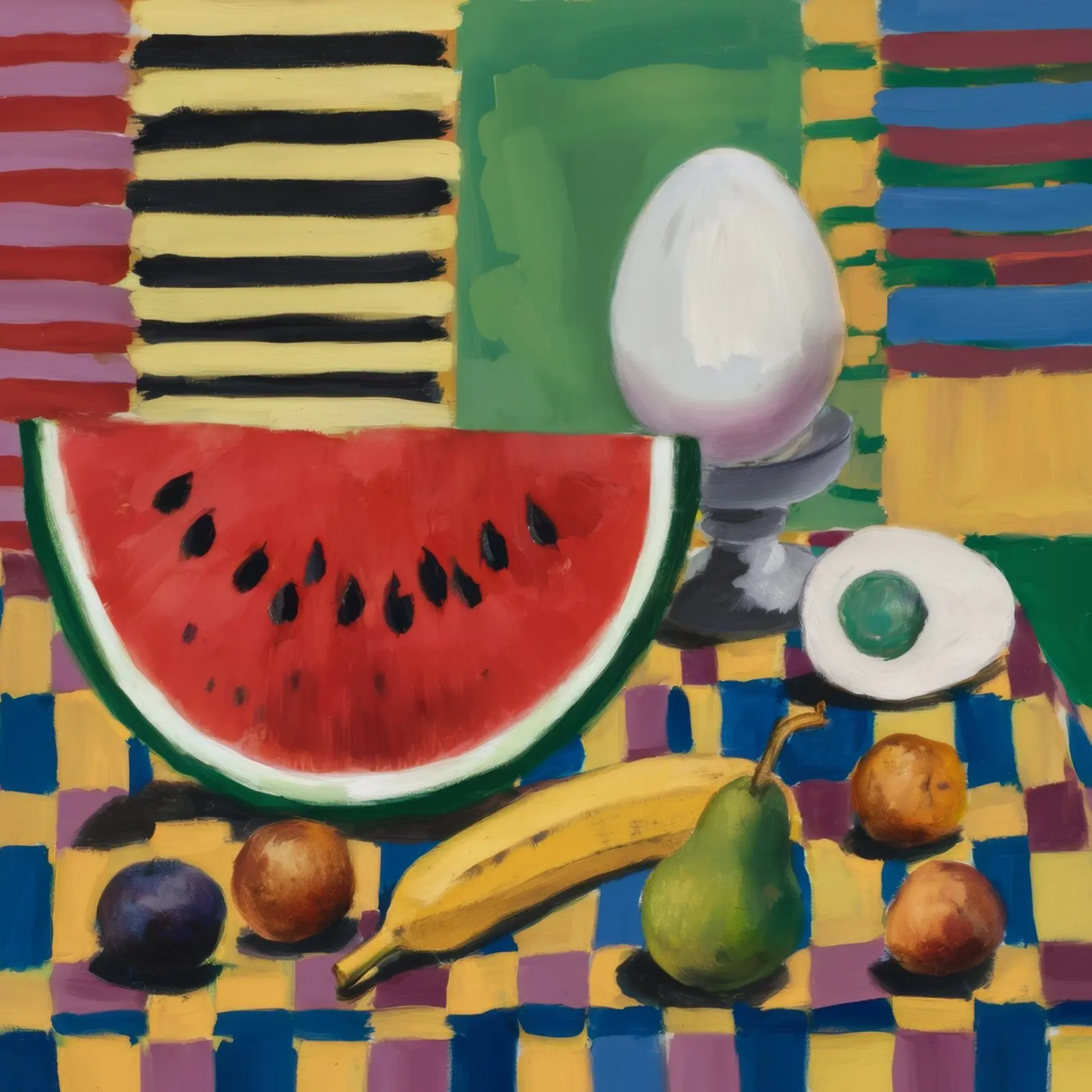 Watermelon Egg Breakfast hahnemühle by Fable Tempa