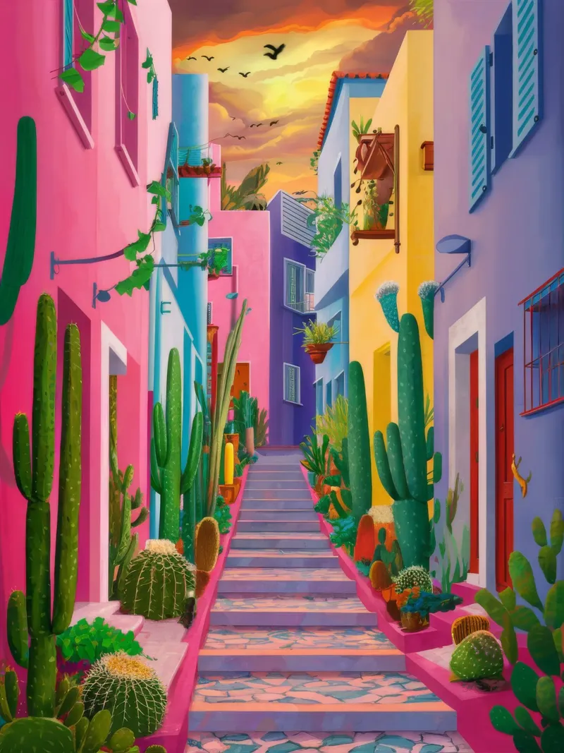 Twilight Alleyway hahnemühle by FadeAura